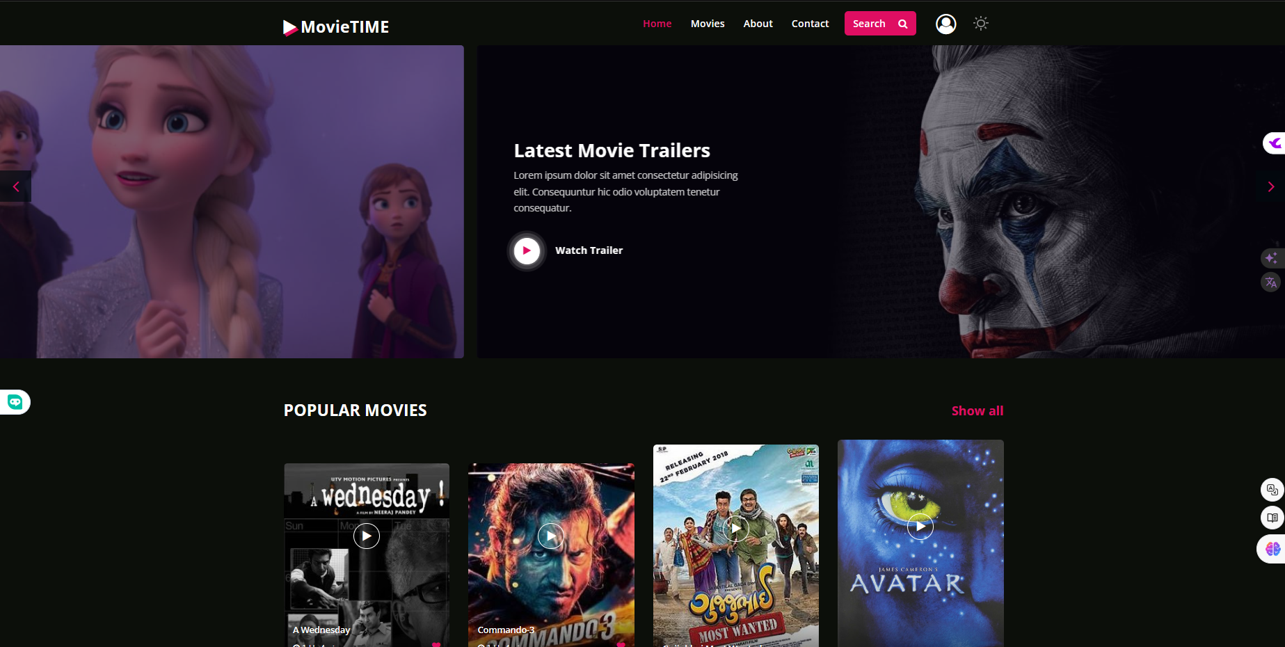 MovieTime Banner